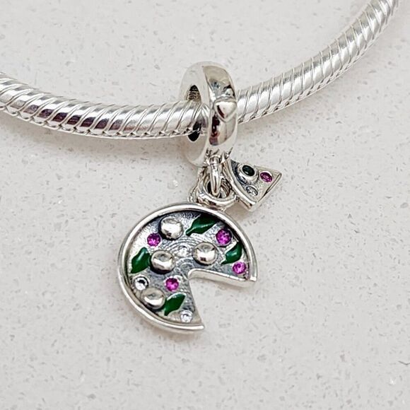 Pandora Pizza Love Dangle Charm - Picture 2 of 5